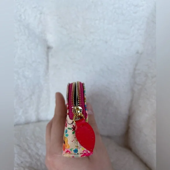 "You Are So Loved" Purse Natural Life Vegan Leather Mini Pouch FloralHeart Coin - Picture 6 of 7